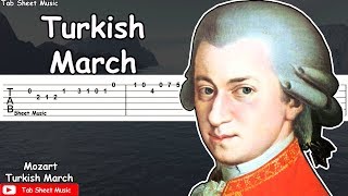 Mozart  Turkish March Rondo Alla Turca Guitar Tutorial [upl. by Akkahs167]