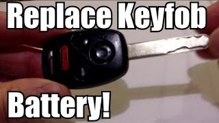 HONDA Keyfob Remote Battery Replacement How To [upl. by Latsirhc]