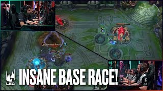 Insane Base Race between Fnatic amp G2  LEC Week 9 [upl. by Airdnahs]