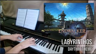 Labyrinthos Day Theme FFXIV Endwalker Piano  Sheet Music [upl. by Hinkle]