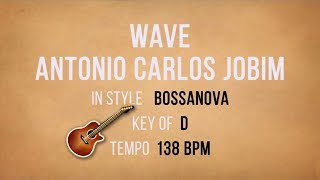 Wave  Jobim  Backing Track [upl. by Allemrac532]