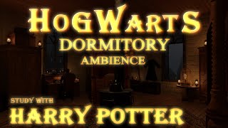 Hogwarts Gryffindor Dormitory  Study with Harry Potter Ambience amp Music [upl. by Aniakudo543]