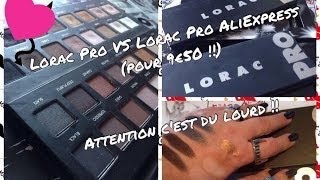 REVUESWATCHES Lorac Pro VS Lorac Pro de chez AliExpress cest du lourd [upl. by Nivlam618]