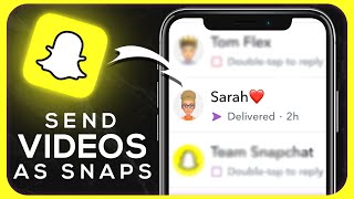 How To Send Videos From Camera Roll as Snaps on Snapchat 2024 [upl. by Reg14]