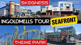 INGOLDMELLS Tour Seafront  Theme Park 🎢 Fantasy Island  Amusement Arcades 🕹️ Beach ⛱️🏖️ 👍 [upl. by Samp742]