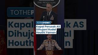 Kapal Perusak AS Dihujani Rudal Houthi Yaman di Laut Merah Pentagon Klaim Berhasil Tangkis Serangan [upl. by Annirtak]