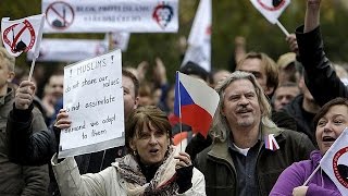 Czech Republic farright demonstrations attract thousands [upl. by Ulani]