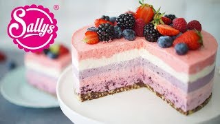 Fruchtige Amarettini Torte  No Bake Eistorte  Sallys Welt [upl. by Seaden]