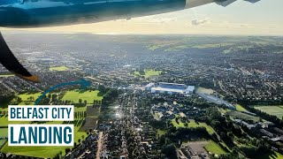 Aer Lingus Regional ATR 72600 ✈ Landing at Belfast City Airport [upl. by Tneciv835]