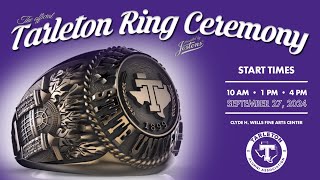 Tarleton State University Ring Ceremony Fall 2024  1 pm Friday Sept 27th [upl. by Seale239]