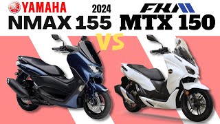 Yamaha NMAX 2024 vs FKM MTX 150  Side By Side Comparison  Specs amp Price  2023 Philippines [upl. by Essilec]