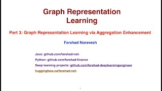 Part 3 graph representation learning via aggregation enhancement [upl. by Stover]