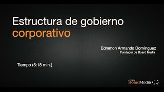 Estructura de gobierno corporativo [upl. by Nnire]