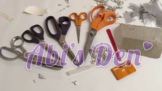 Sewing Hacks How to Sharpen your Dressmaking Scissors ✂️ Pinking Shears  Abi’s Den ✂️ [upl. by Kcinimod]