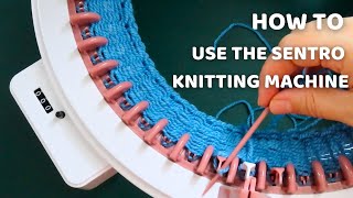 Beginners Sentro Knitting Machine Tutorial  How to use Sentro Circular Knitting Machine [upl. by Nanete]