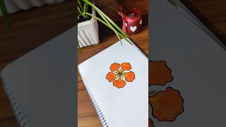 Draw with me Flowers 🏵️ shorts shortsviral art painting trending explore satisyingart viral [upl. by Boyce]