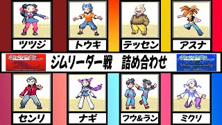 【ポケモンルビーサファイア】 ジムリーダー戦まとめ [upl. by Reede]