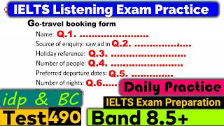 IELTS Listening Practice Test 2024 with Answers Real Exam  490 [upl. by Devehcoy]