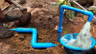 Small DIY project for pressure water buried underground with amazing technique [upl. by Chapel]