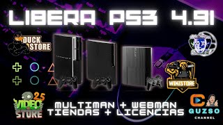 LIBERA TU PS3 491 HEN OFICIAL  MULTIMAN  WEBMAN  4 TIENDAS  LICENCIAS [upl. by Stulin]