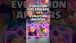 Evolution Firecracker VS Evolution Archer 🚀 clashroyale shorts [upl. by Sivra]