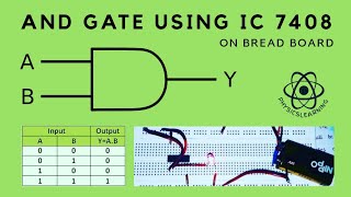 AND Gate using IC 7408 [upl. by Berlin]