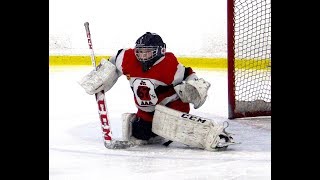 A Few Good Saves 41 — 12YearOld Hockey Goalie  Gardien âgé de 12 ans [upl. by Anirtak]