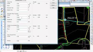 Bentley InRoads Storm and Sanitary  Assign Area and Time of Concentration to Inlets [upl. by Charron]