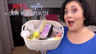 April 2024 Empties and Low Buy Update Makeup Skincare and Body Care w Mini Reviews [upl. by Busiek]