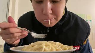 Pasta asmr mukbang [upl. by Aitnuahs37]