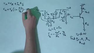 BJT CE with emitter degeneration ac analysis with ro بالعربي  م محمود غالي  هندسة الزقازيق [upl. by Elder]