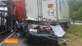 Mother of Underride Crash Victims Urges Trailer Changes [upl. by Leunamnauj]