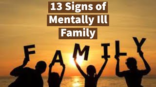 13 Signs of Mentally Ill Family 5th World Mental Health Congress [upl. by Ezequiel91]