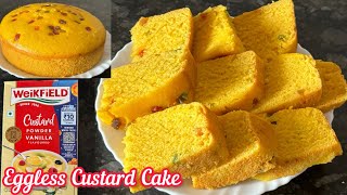 Weikfield Custard Powder Recipe  Custard Cake Recipe  Weikfield Custard Powder Cake Recipe [upl. by Atahs633]