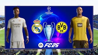 Real Madrid vs Borussia Dortmund  UEFA CHAMPIONS LEAGUE 2425  2024 Full Match 4K  FC 25 [upl. by Skier824]