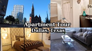 DALLAS APARTMENT TOUR  Luxury apartments 2020  what 1300 gets you in DallasTX [upl. by Ellerey]