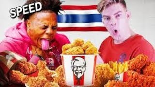 Speed tries KFC in Thailand SAYS ITS THE BEST IN THE WORLD [upl. by Elahcar291]