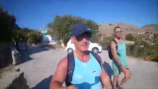 The walk from Lindos Gardens to Lindos Beach 2017 [upl. by Eilla334]