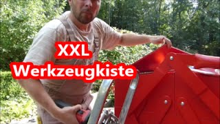 XXL Werkzeugkiste  Dübellöcher für die Holzblenden [upl. by Lavud]