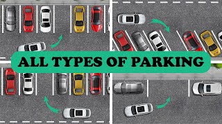 ALL TYPES of Parking in ONE Video ParallelStraightAngle Parking [upl. by Riddle]