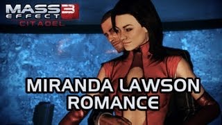 Mass Effect 3 Citadel DLC Miranda Romance All scenes [upl. by Olegnad320]