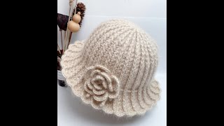 Flower beautiful hat free tutorial [upl. by Kent]