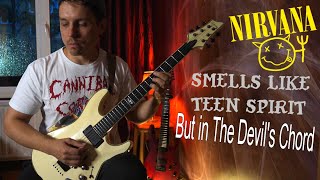 Nirvana quotSmells Like Teen Spiritquot played in a tritone short guitar cover [upl. by Laurene]