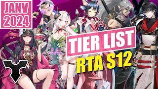 Tier list RTA Saison Discernement S12 fr Janvier 2024  Epic Seven [upl. by Dav]