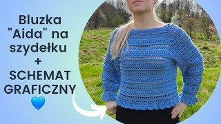 Bluzka na szydełku quotAidaquot cz13  SCHEMAT GRAFICZNY Karolina Szydełko [upl. by Naoma595]