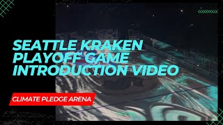 Seattle Kraken Intros First Playoff game in Climate Pledge Arena [upl. by Eenyaj]