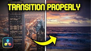 How To MASTER Transitions In Davinci Resolve 18 in Minutes [upl. by Ahsihat]