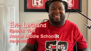 Avenel Middle Eric LeGrand special visit 2022 [upl. by Jacobs358]