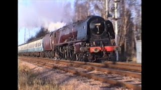 04 GCR 6th April 1996 Great Central Railway with 46229 and 34027 [upl. by Suciram]