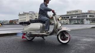 Lambretta series1 restore First test ride 20171028 [upl. by Ahsinauq]